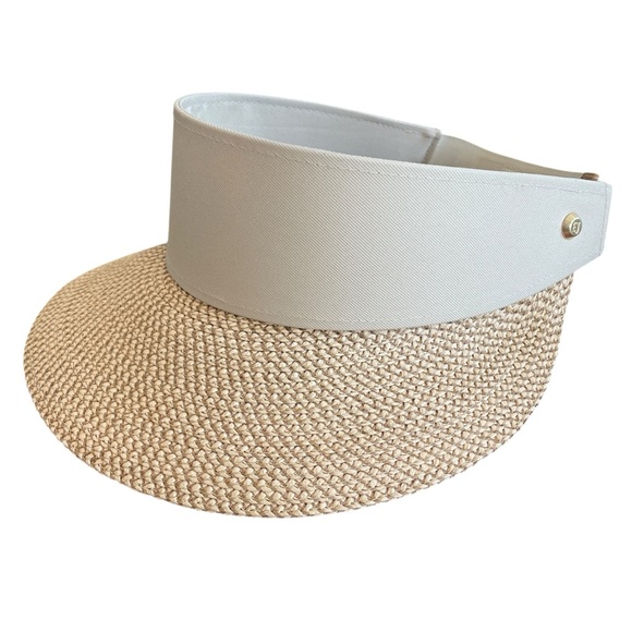 Eric Javits Women's Sun Champ Visor - Squishee Peanut Color - Picture 2 of 10